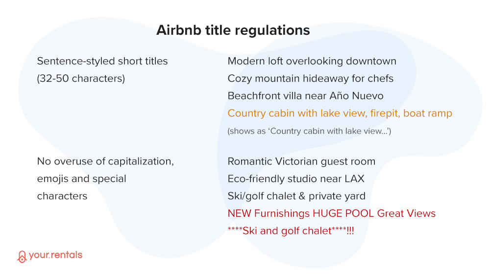 airbnb title examples good and bad