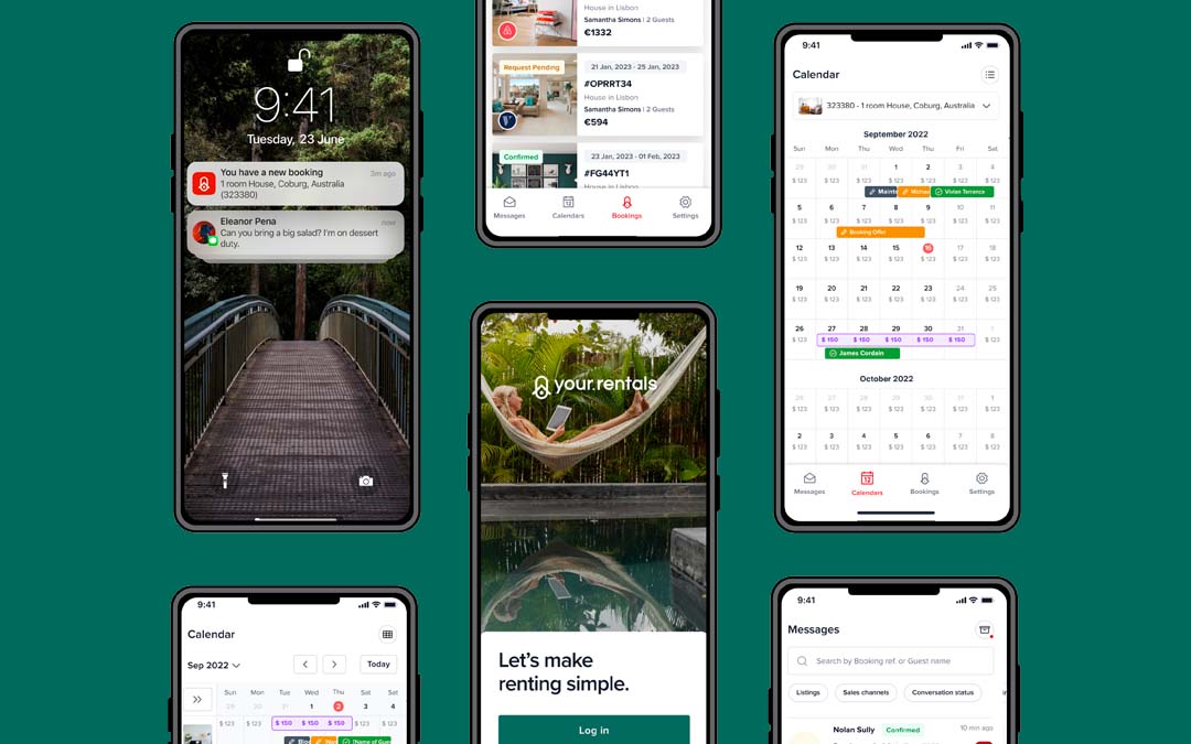 Airbnb host app to manage bookings and guest messaging